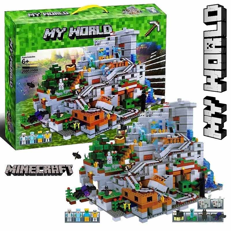 لگو ماینکرافت غار کوهستان Minecraft The Mountain Cave 76010 | ساختنی 2688 قطعه